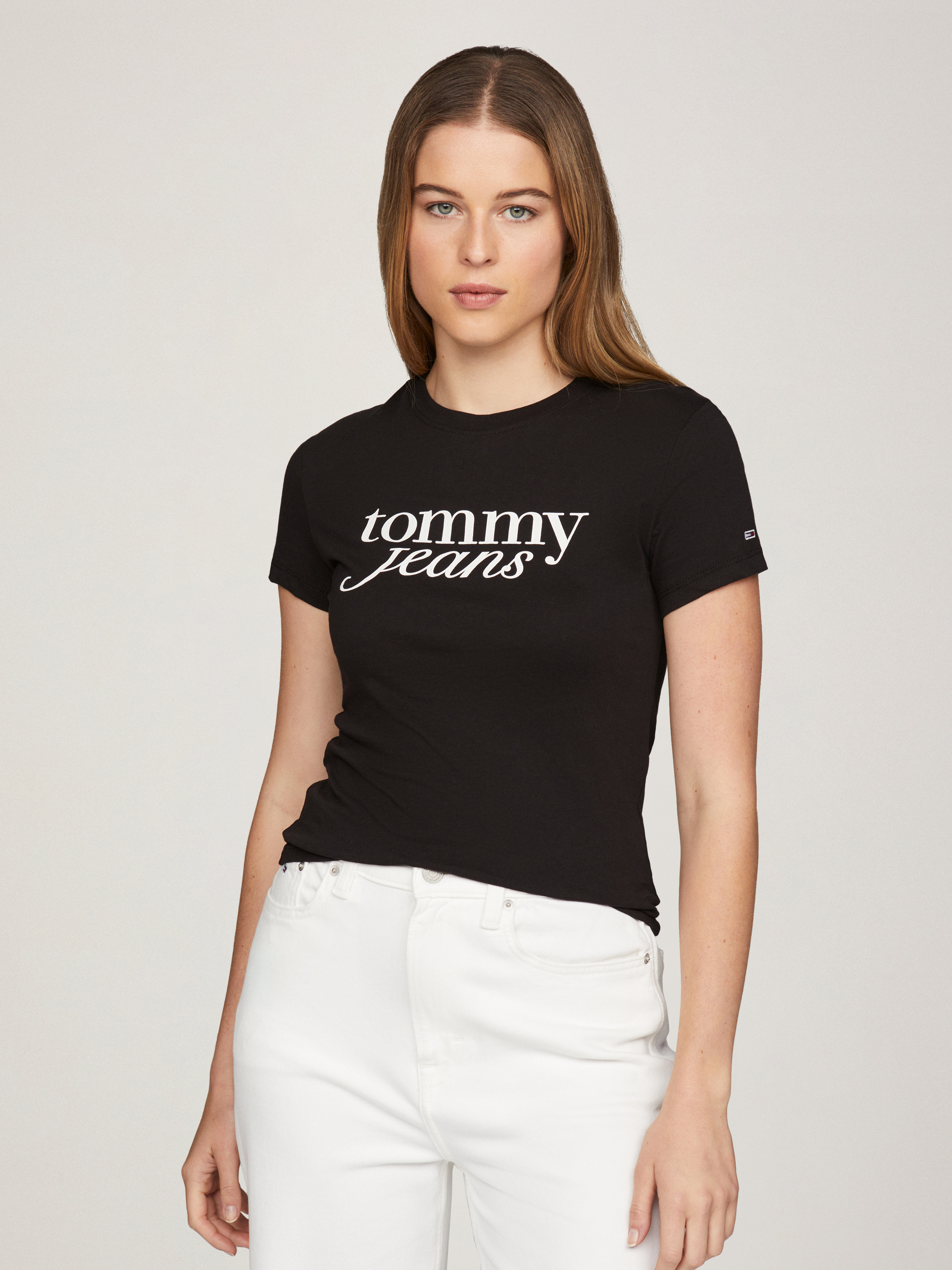 売れ筋商品|||トミー ヒルフィガー Tシャツ レディース トップス SCRIPT REGULAR - Print T-shirt - desert sky Script Regular Crew Neck | T-Shirts | Tommy Hilfiger