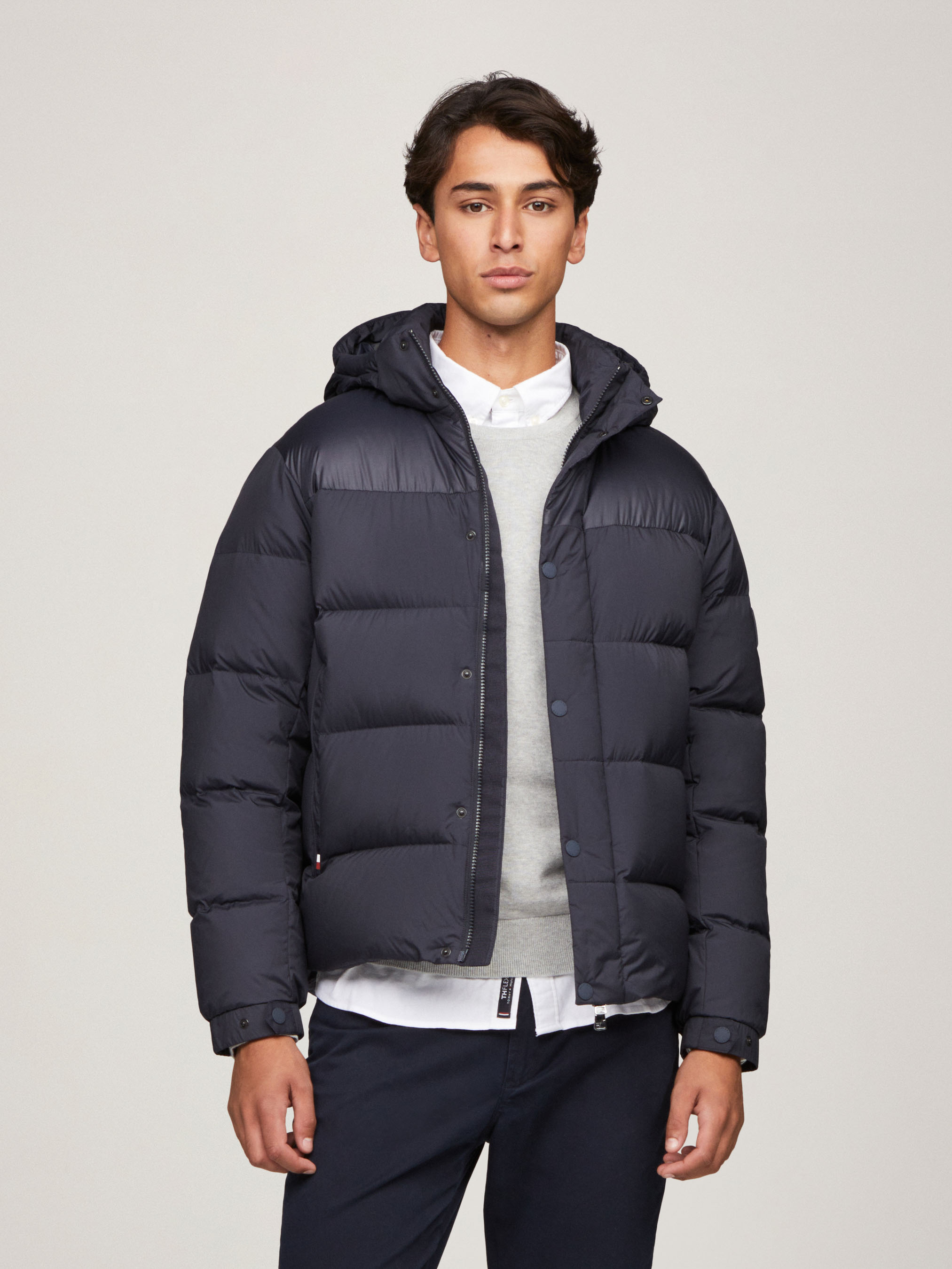 Logo Denim Puffer Jacket | Coats & Jackets | Tommy Jeans
