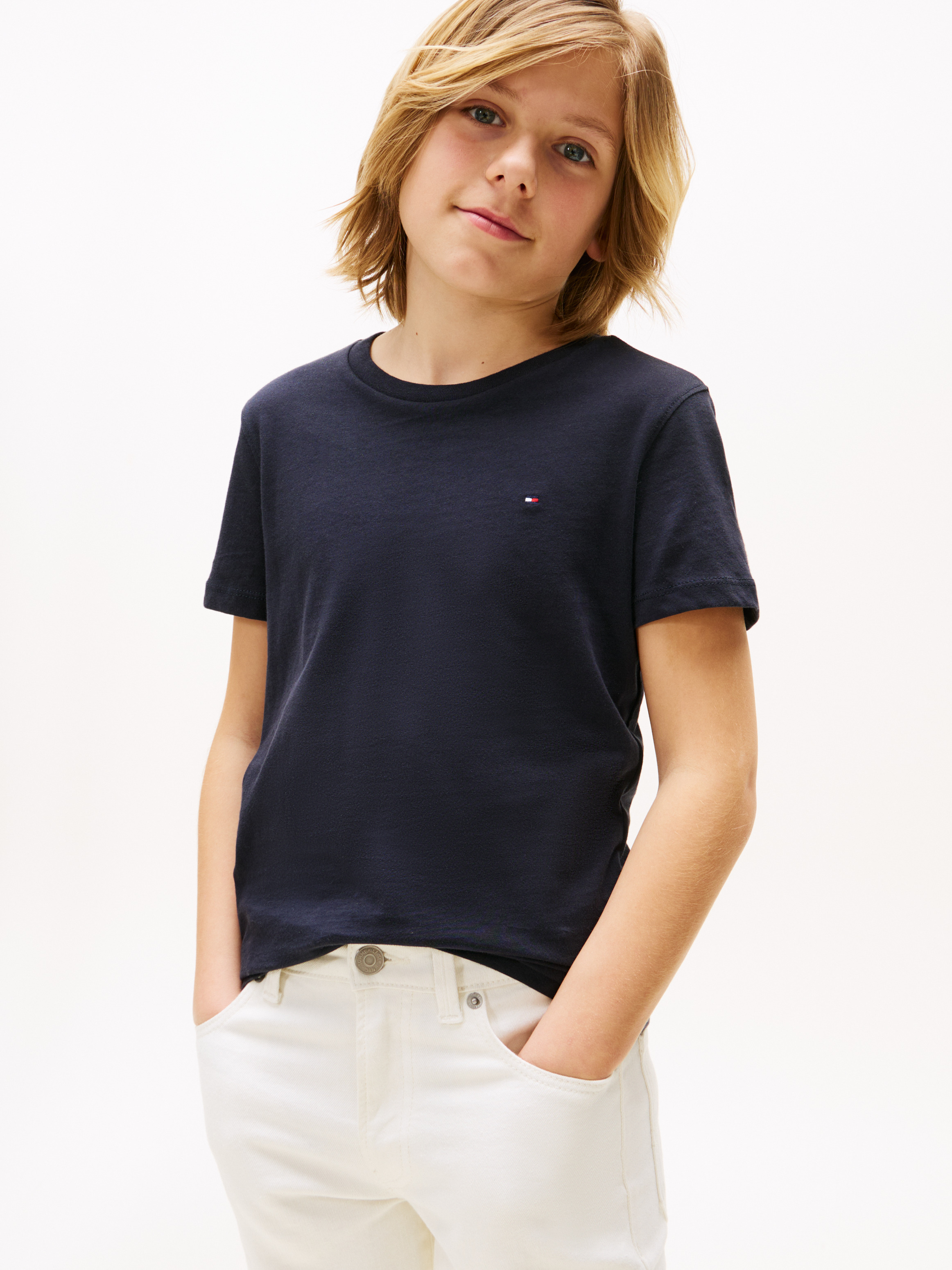 Boys 8-16 Varsity Contrast Collar T-Shirt | T-Shirts | Tommy